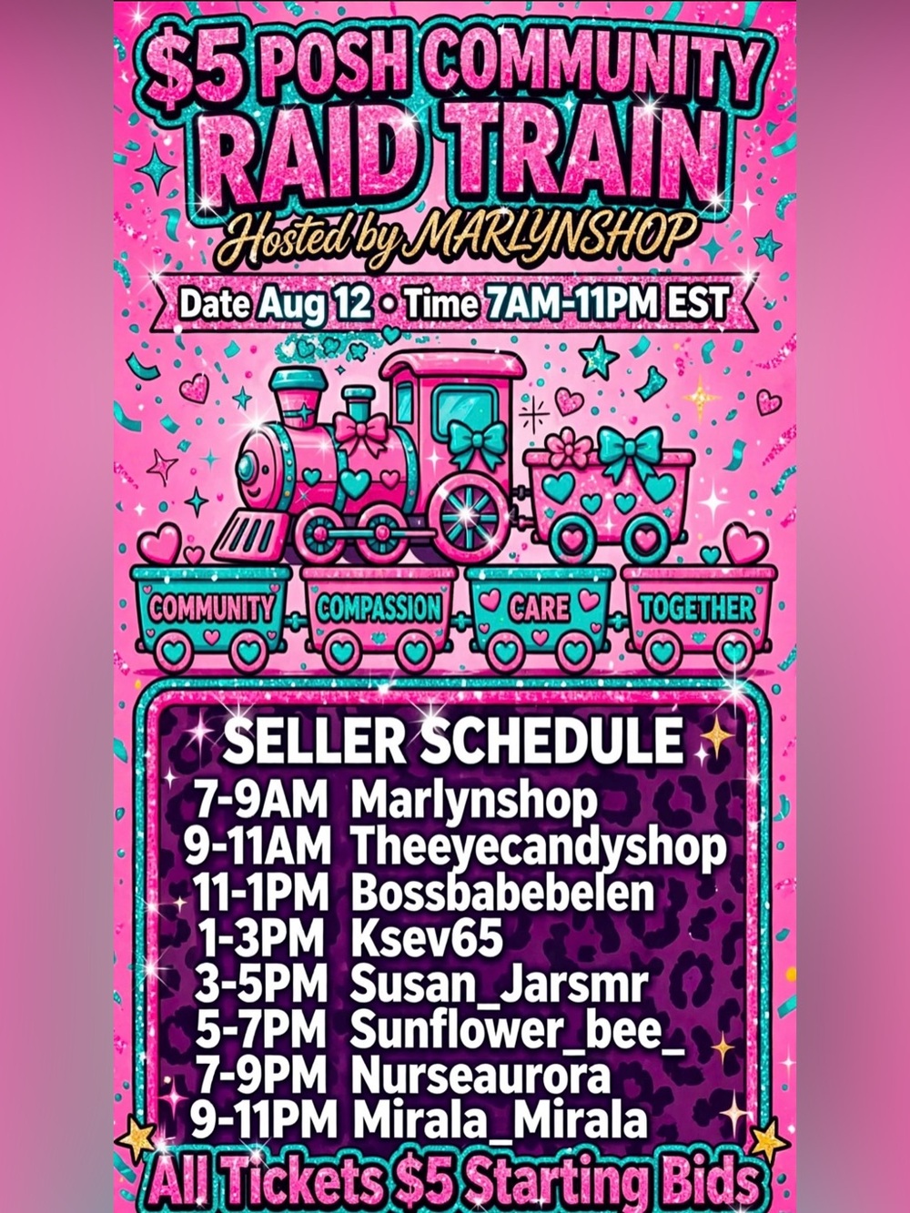 $5 Posh Community Raid Train - Picture 1 of 1